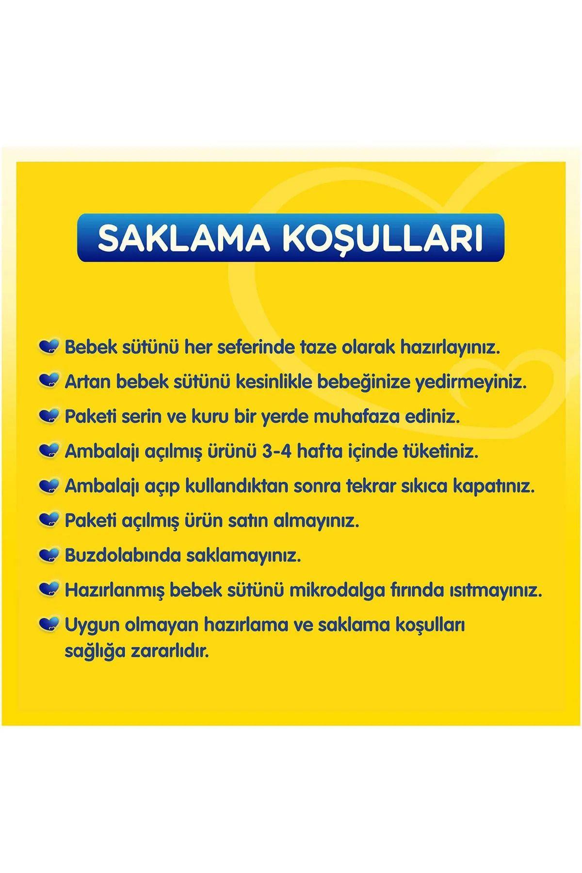 2 Numara 800 GR 6-9 Ay 4`lü Avantaj Paketi (3200GR)
