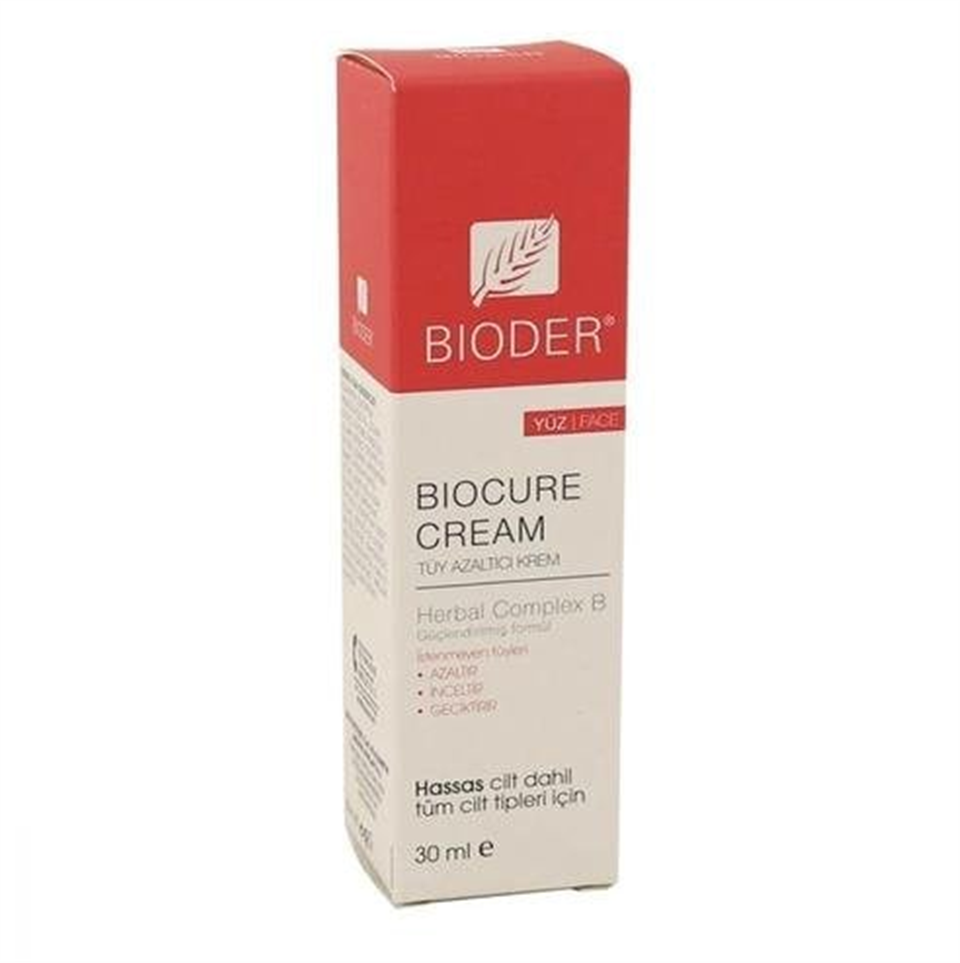 Bioder Tüy Azaltıcı Yüz Kremi 30Ml