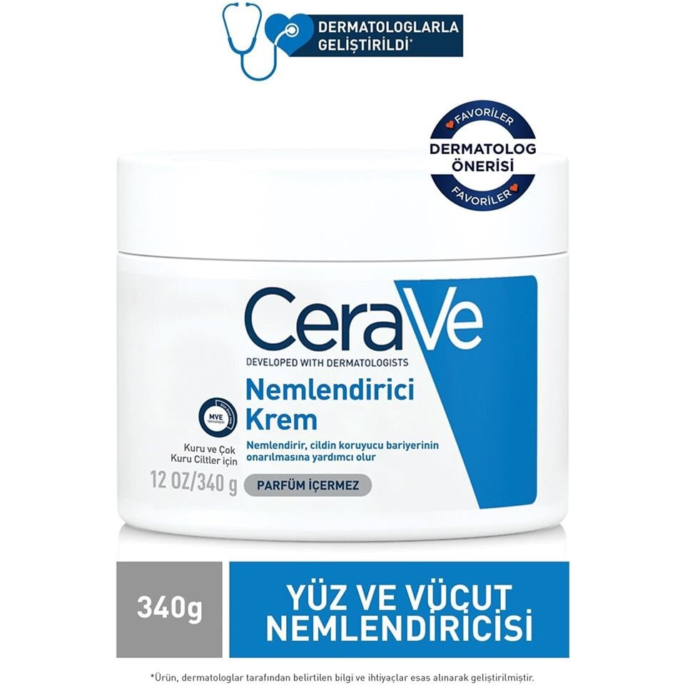 CeraVe Nemlendirici Krem 340 gr Yüz&vücut
