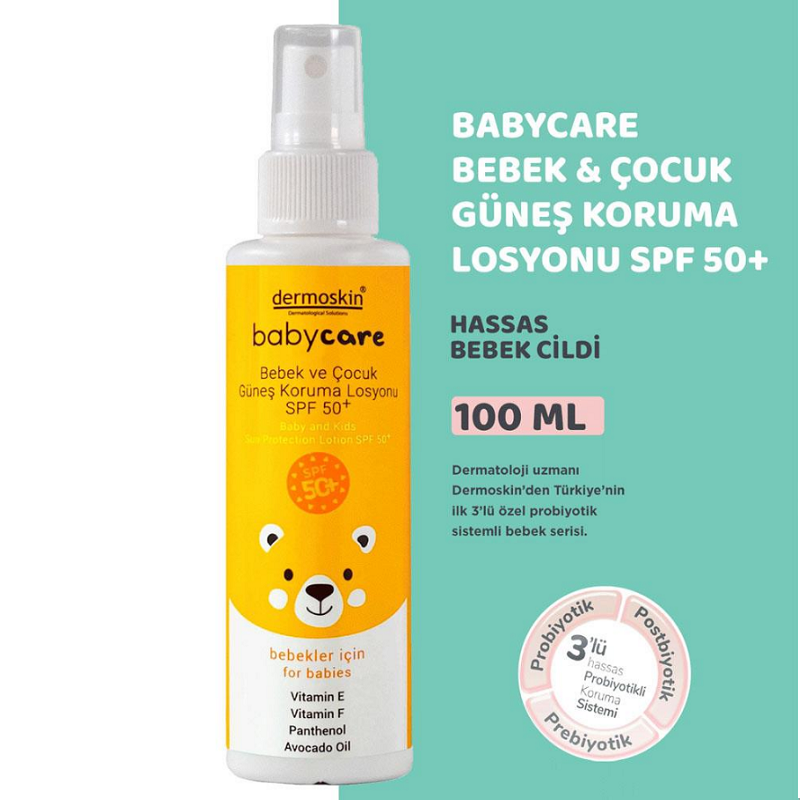 Dermoskin Babycare Güneş Koruma Losyonu Spf50+ 100 Ml