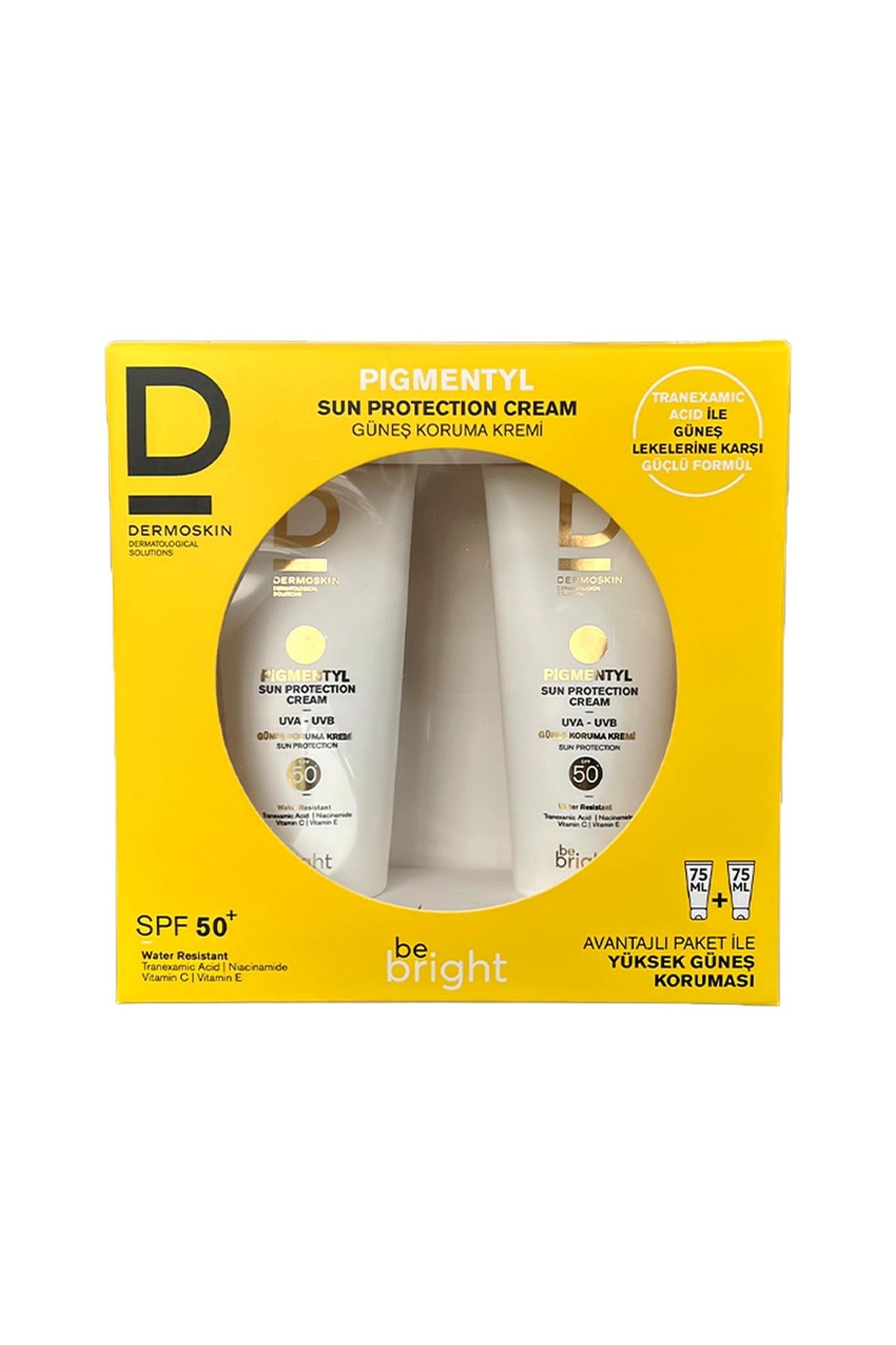 DermoskinDermoskin Be Bright Pigmentyl 75 ml 2 Adet 50 Faktör Güneş Kremi8697796001018