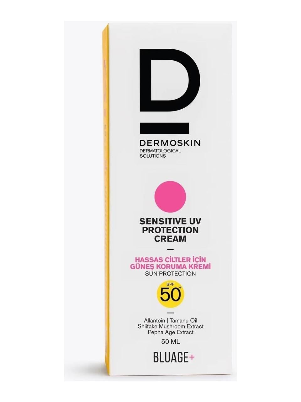 DermoskinDermoskin Bluage+ SPF50+ Hassas Ciltler İçin Güneş Kremi 50 ml8697796003043