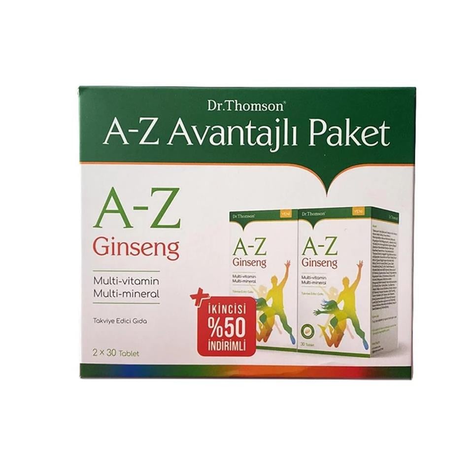 Dr. Thomson Dr.Thomson A-Z Ginseng 2 x 30 Tablet - Avantajlı Paket