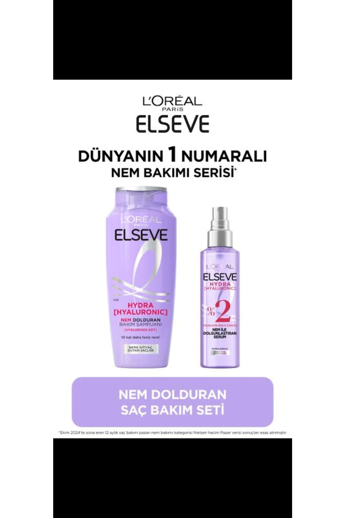 Loreal ParisElseve Hydra [hyaluronic] Nem Dolduran Şampuan 300ml Nem İle Dolgunlaştıran Serum 150ml Seti8690595213736