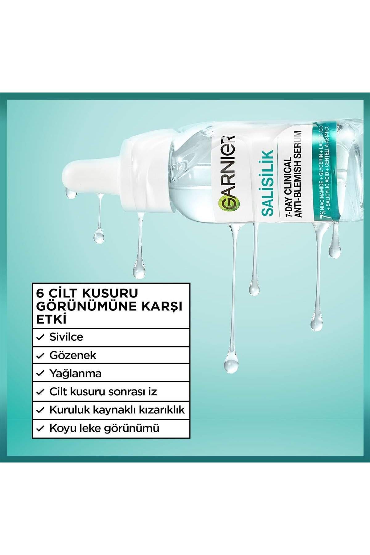 Garnier 7 Day Clinical Salisilik Akne Karşıtı Yüz Serumu 30 ml