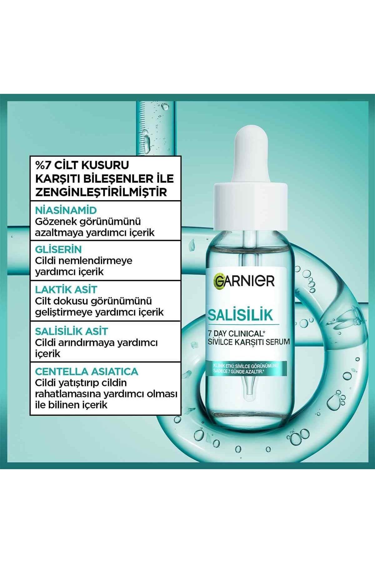 Garnier 7 Day Clinical Salisilik Akne Karşıtı Yüz Serumu 30 ml