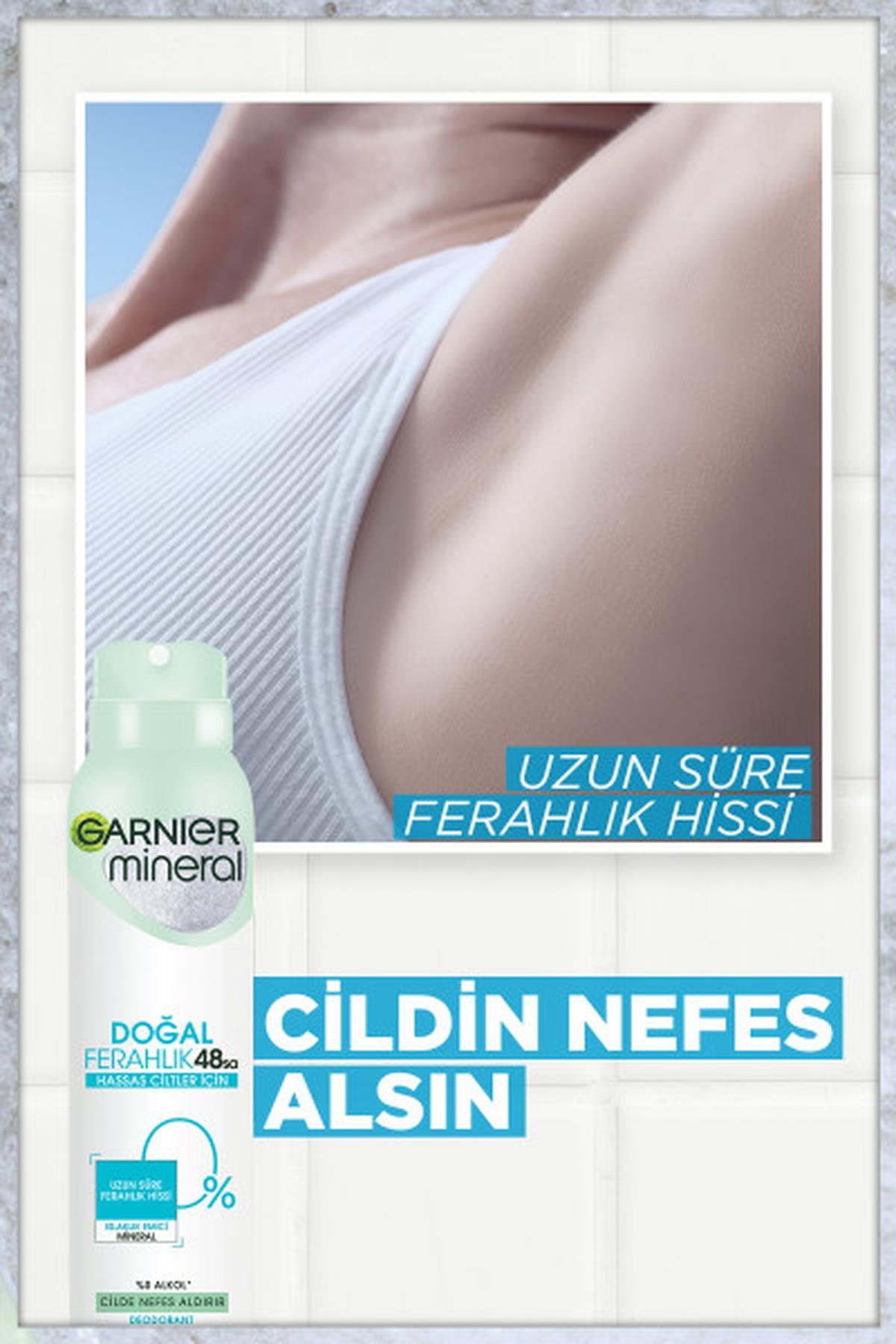 Garnier Doğal Ferahlık Deodorant Sprey 150ml 3lü Set