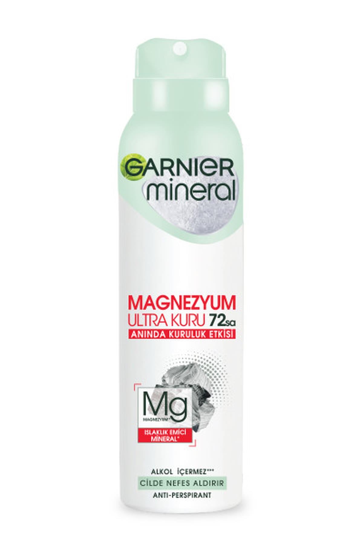 Garnier Magnezyum Ultra Kuru Deodorant Sprey 150 ml 3lü Set