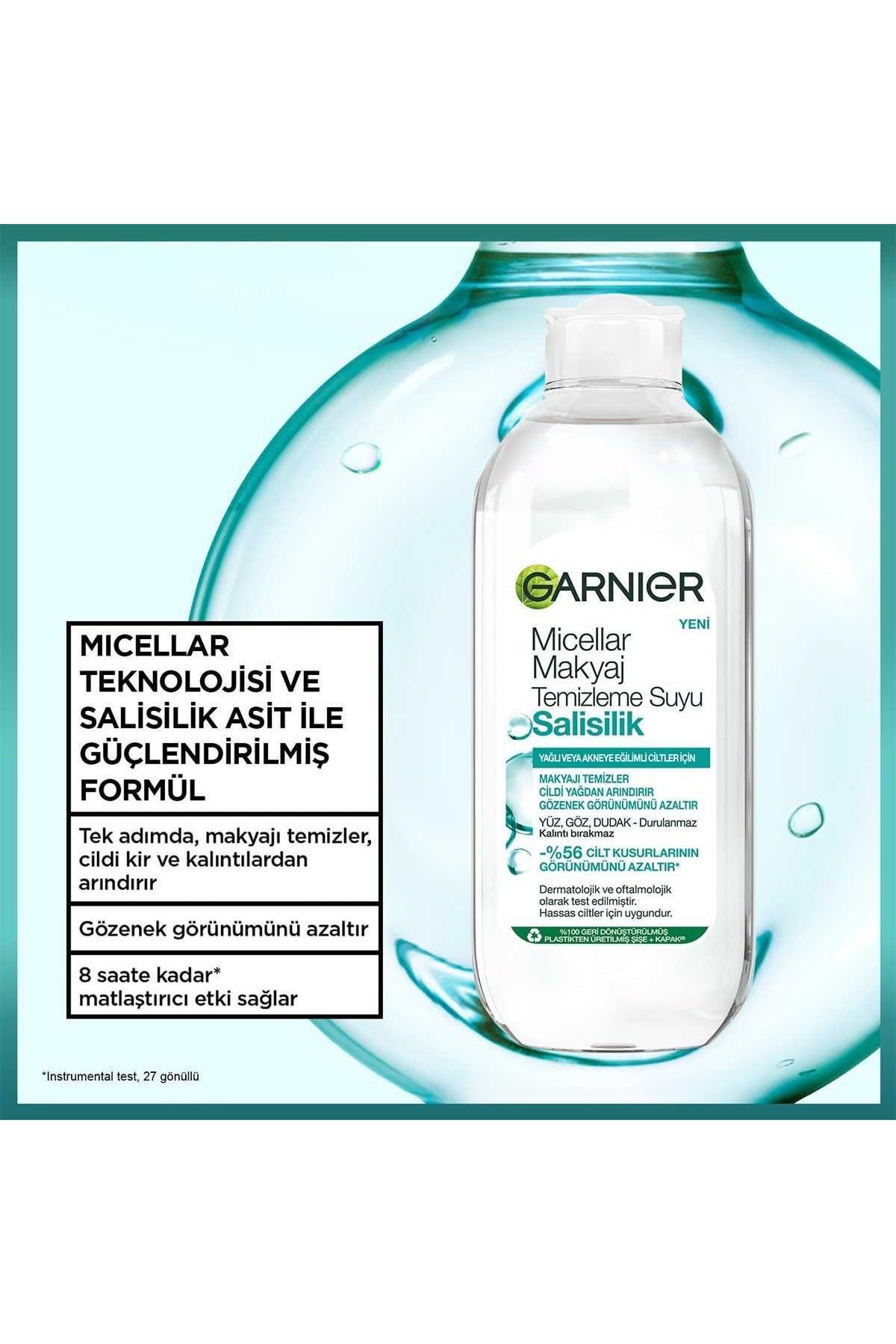 Garnier Salisilik Micellar Makyaj Temizleme Suyu 400 ml