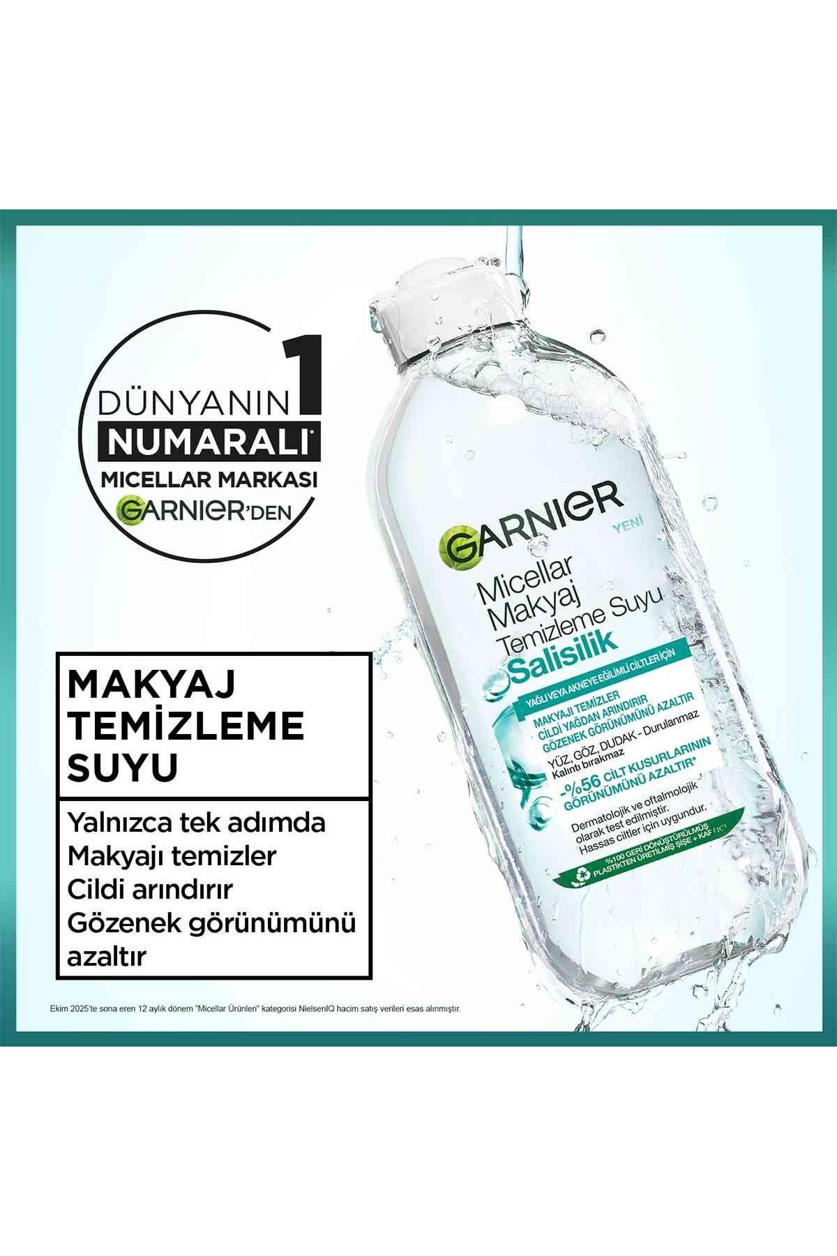 Garnier Salisilik Micellar Makyaj Temizleme Suyu 400 ml