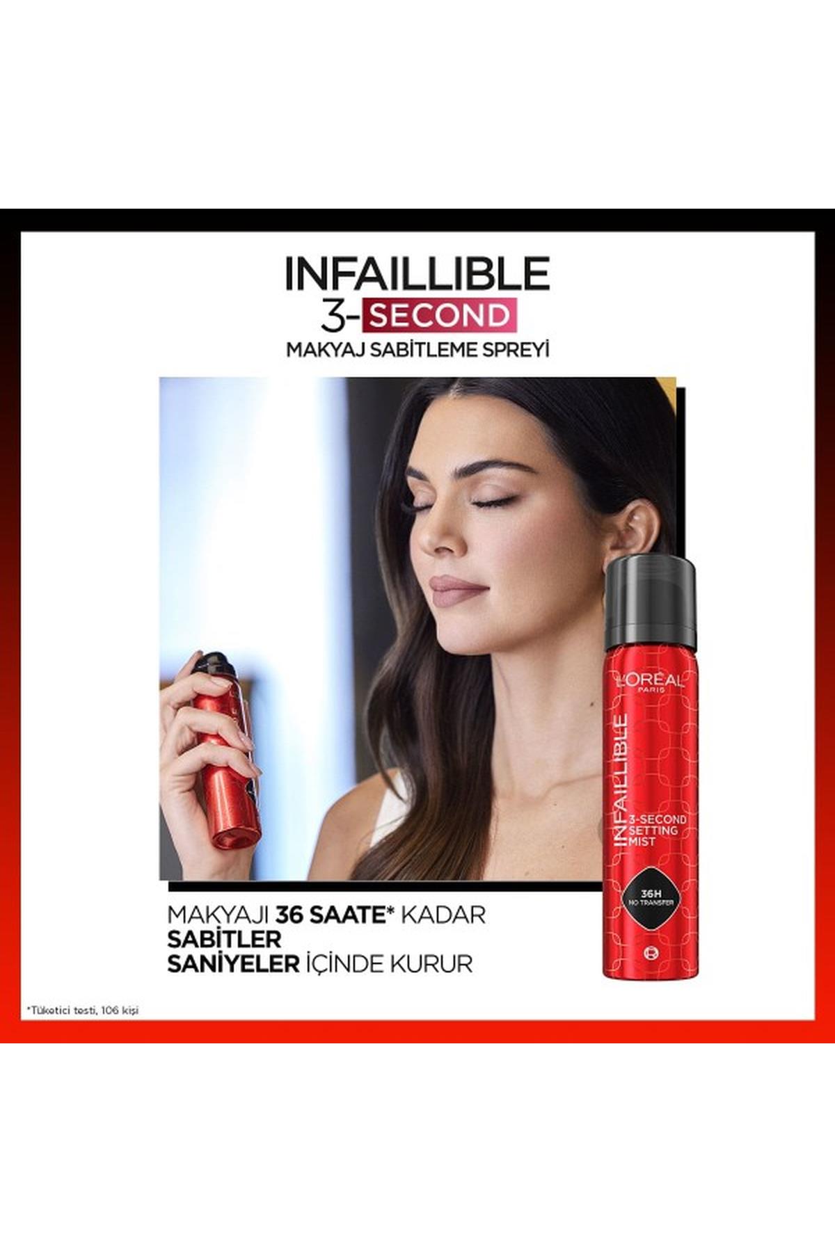 LOréal Paris Infaillible 3-Second Makyaj Sabitleme Spreyi