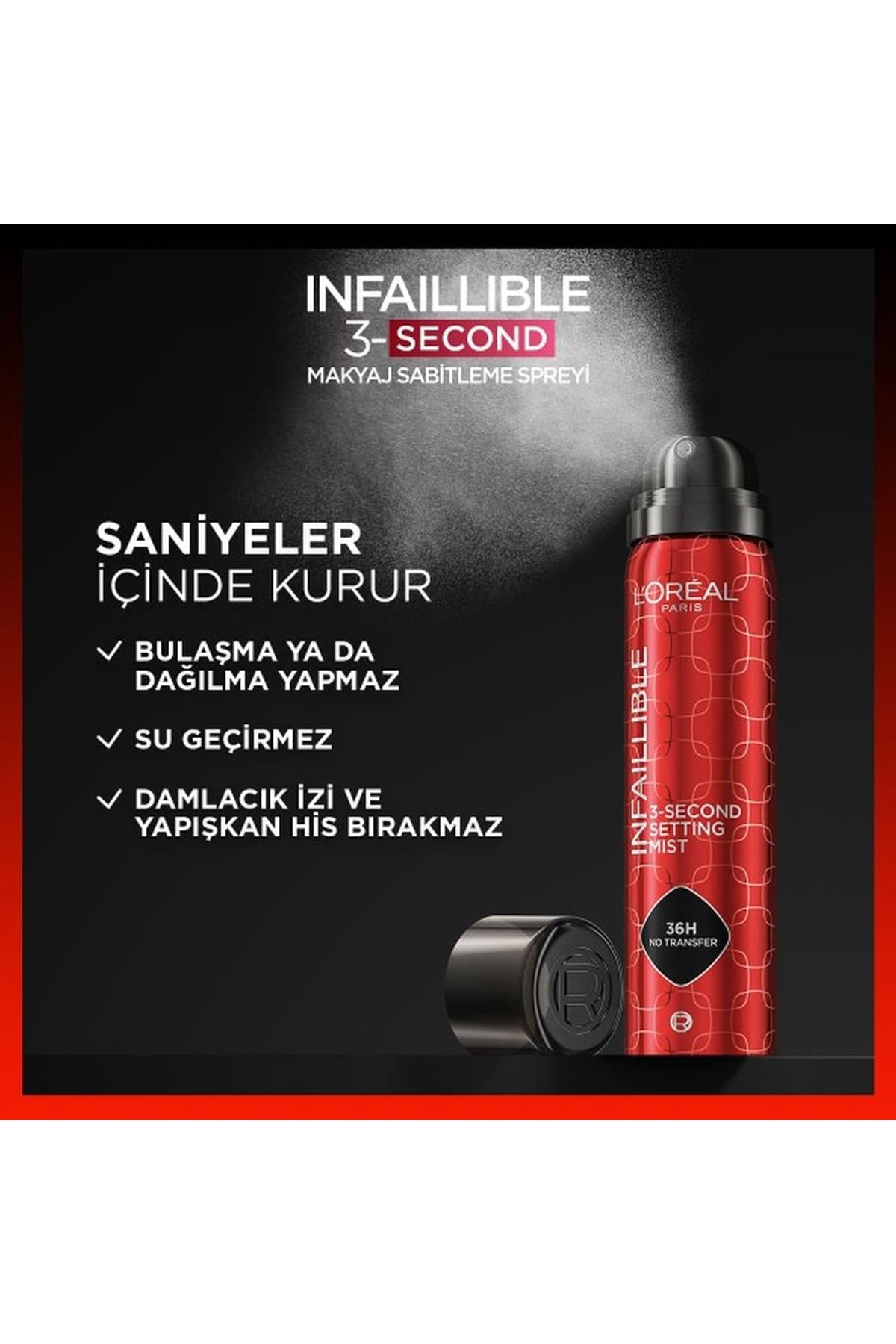 LOréal Paris Infaillible 3-Second Makyaj Sabitleme Spreyi