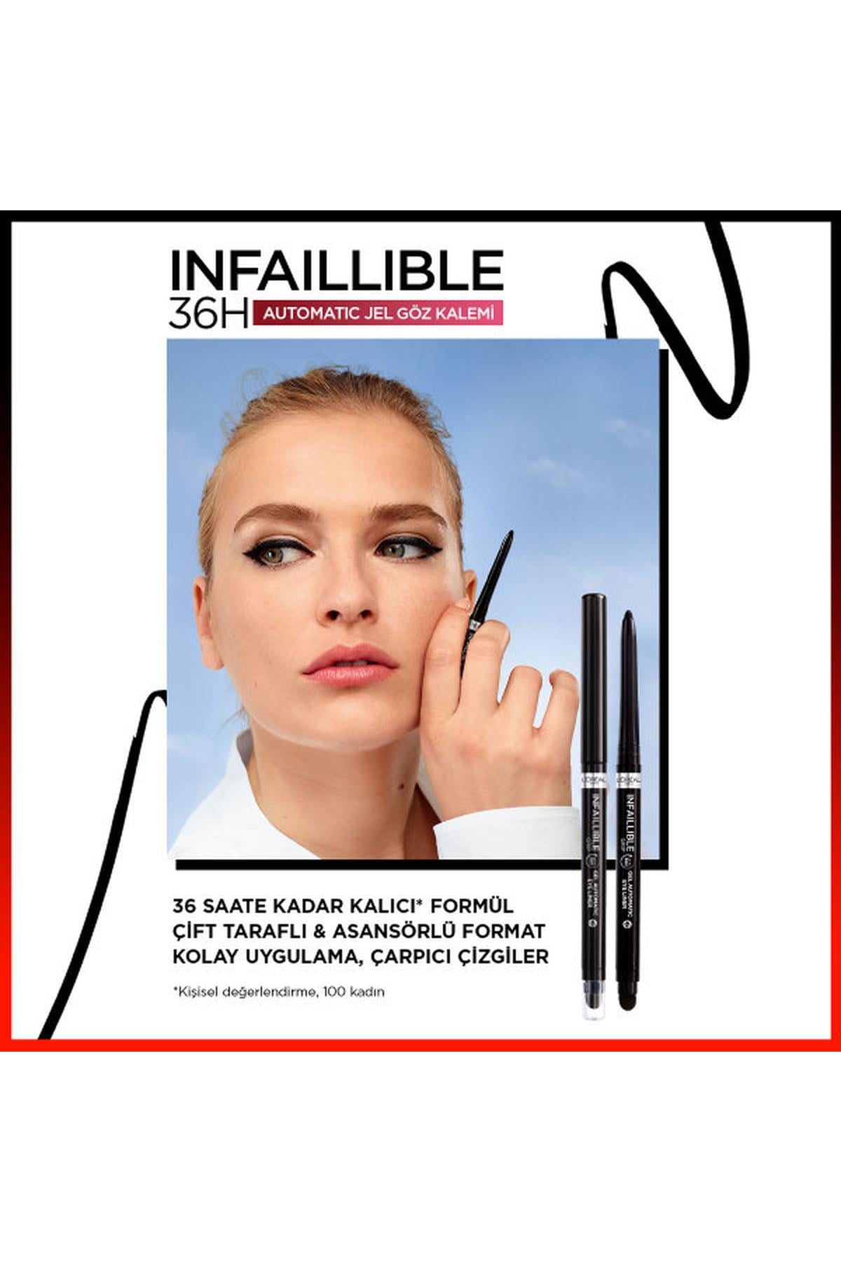 LOréal Paris Infaillible Automatic Jel Göz Kalemi - Yoğun Siyah