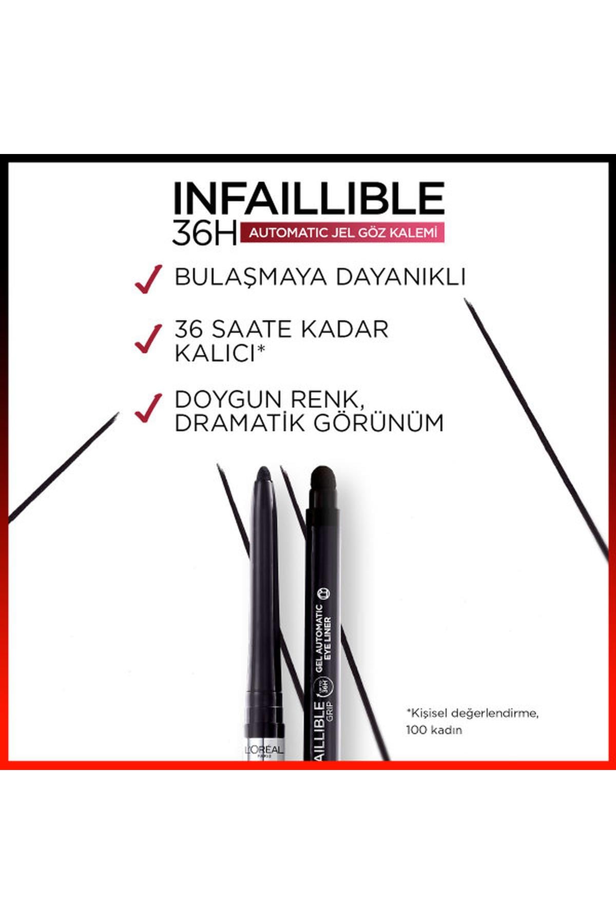 LOréal Paris Infaillible Automatic Jel Göz Kalemi - Yoğun Siyah