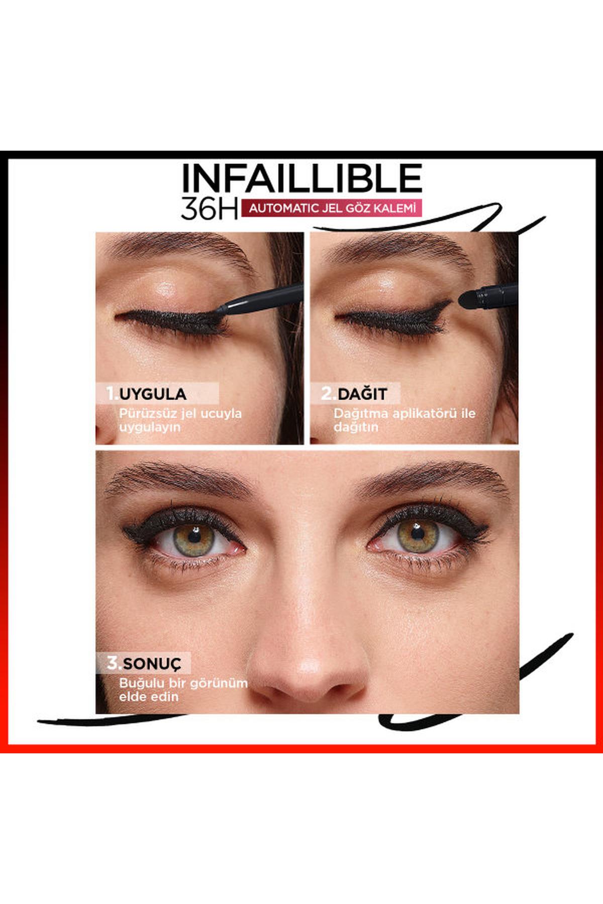 LOréal Paris Infaillible Automatic Jel Göz Kalemi - Yoğun Siyah