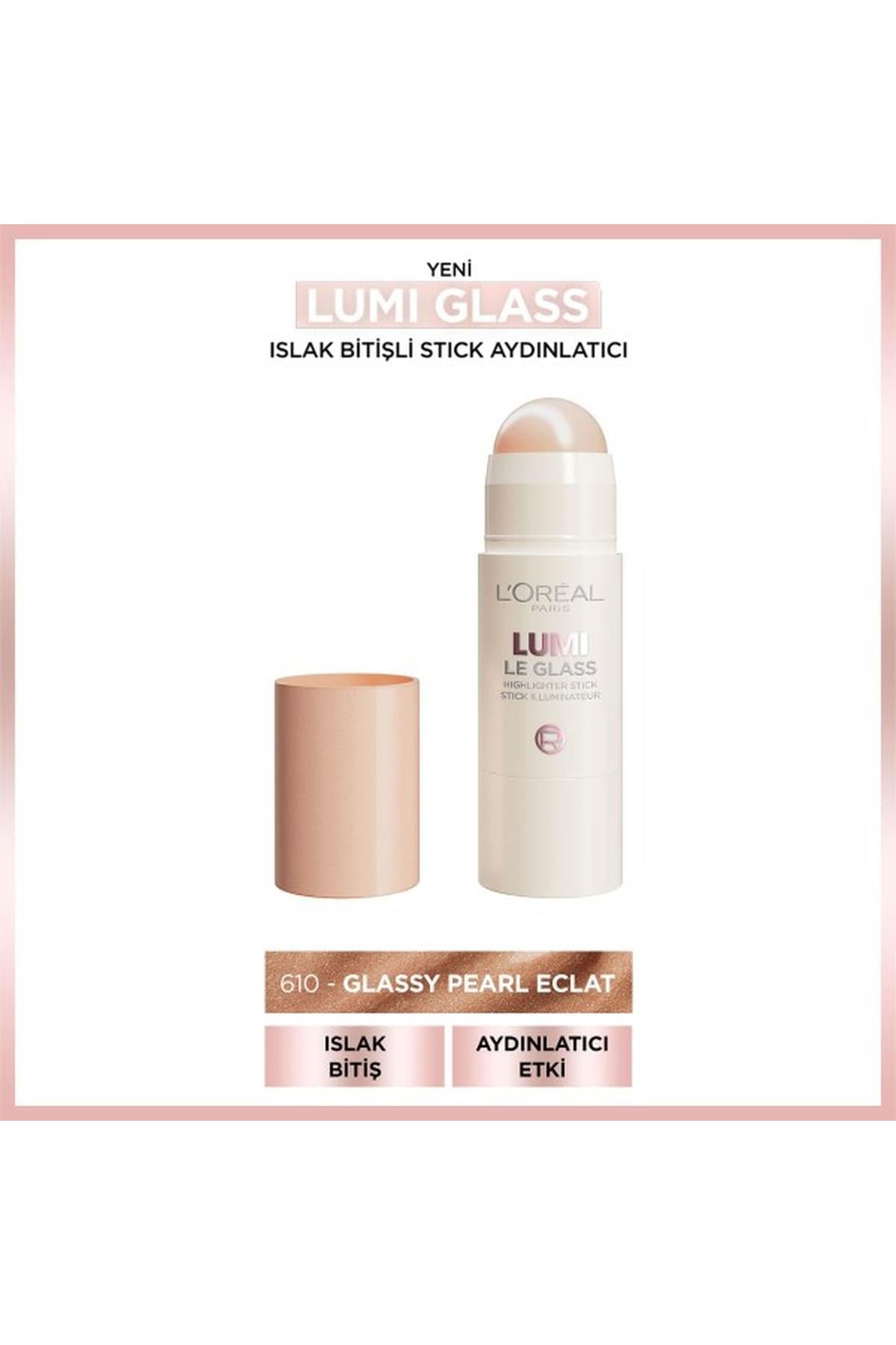 LOréal Paris Lumi Glass Islak Bitişli Stick Aydınlatıcı - 610 Glassy Pearl Eclat