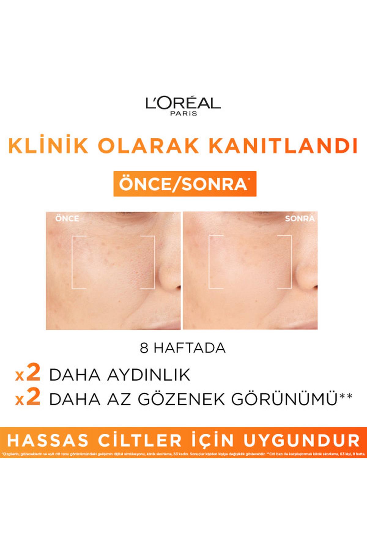 LOréal Paris Revitalift Clinical %12 Saf C Vitamini Aydınlatıcı, Ton Eşitleyici, Gözenek Karşıtı Serum 30 ml