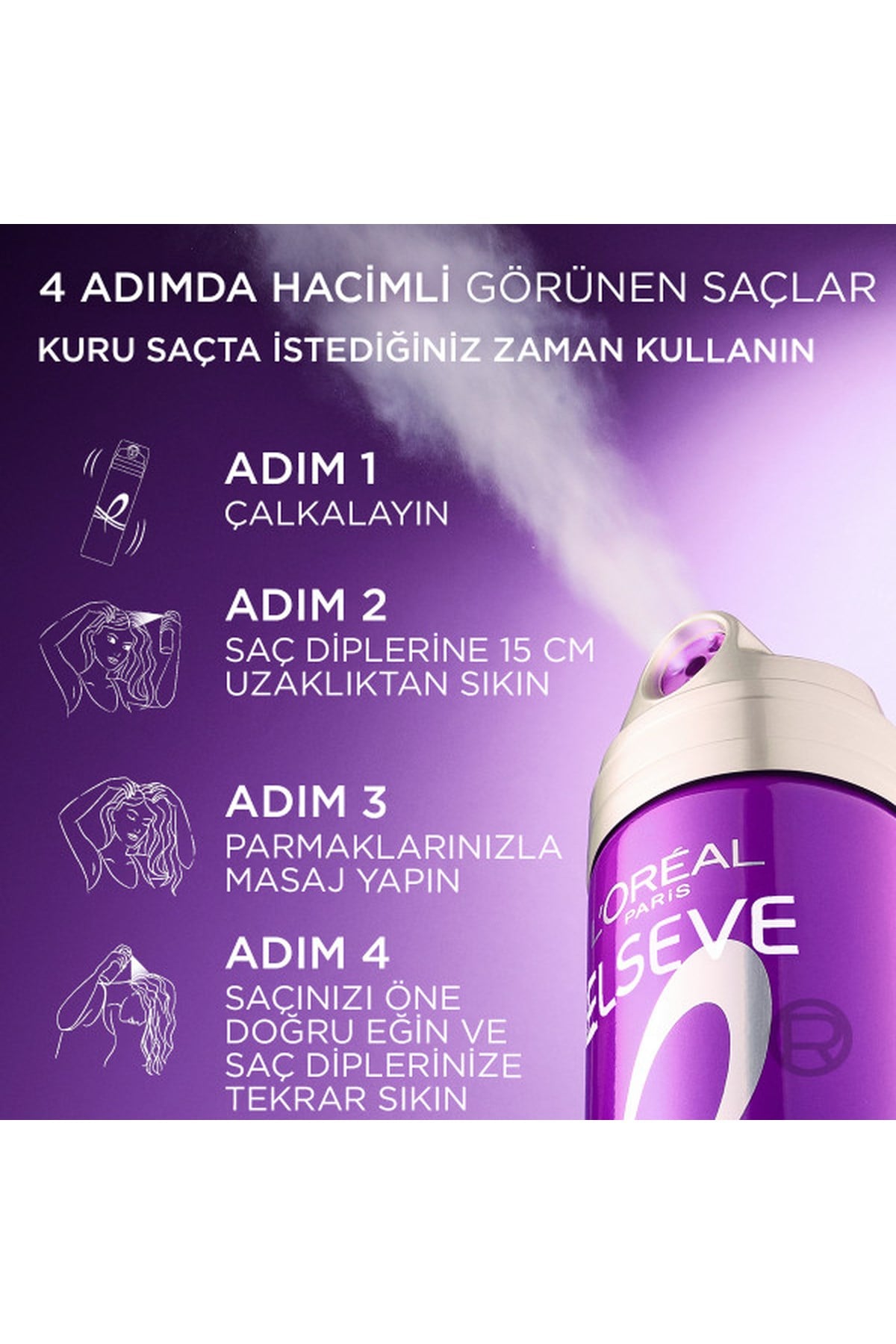 Loreal Paris Elseve Yenileyici Hacim 200 ml Saç Spreyi