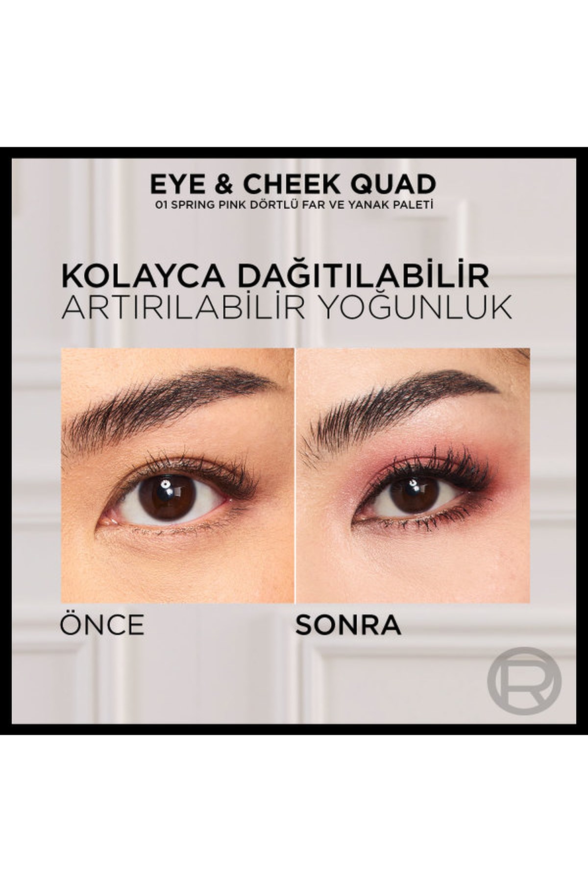 Loreal Paris Eye & Cheek Quad Dörtlü Far ve Yanak Paleti 01 Spring Pinks