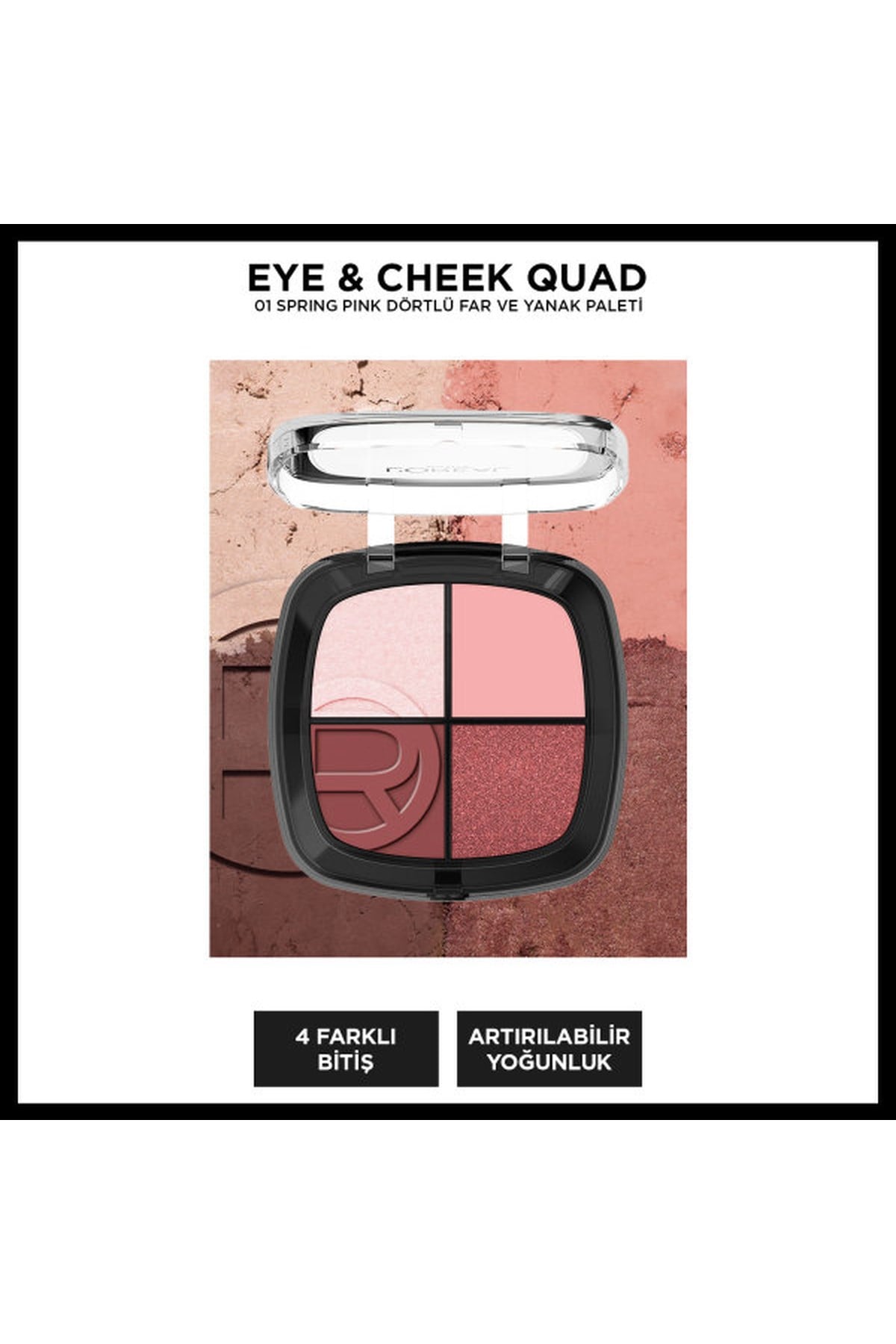 Loreal Paris Eye & Cheek Quad Dörtlü Far ve Yanak Paleti 01 Spring Pinks