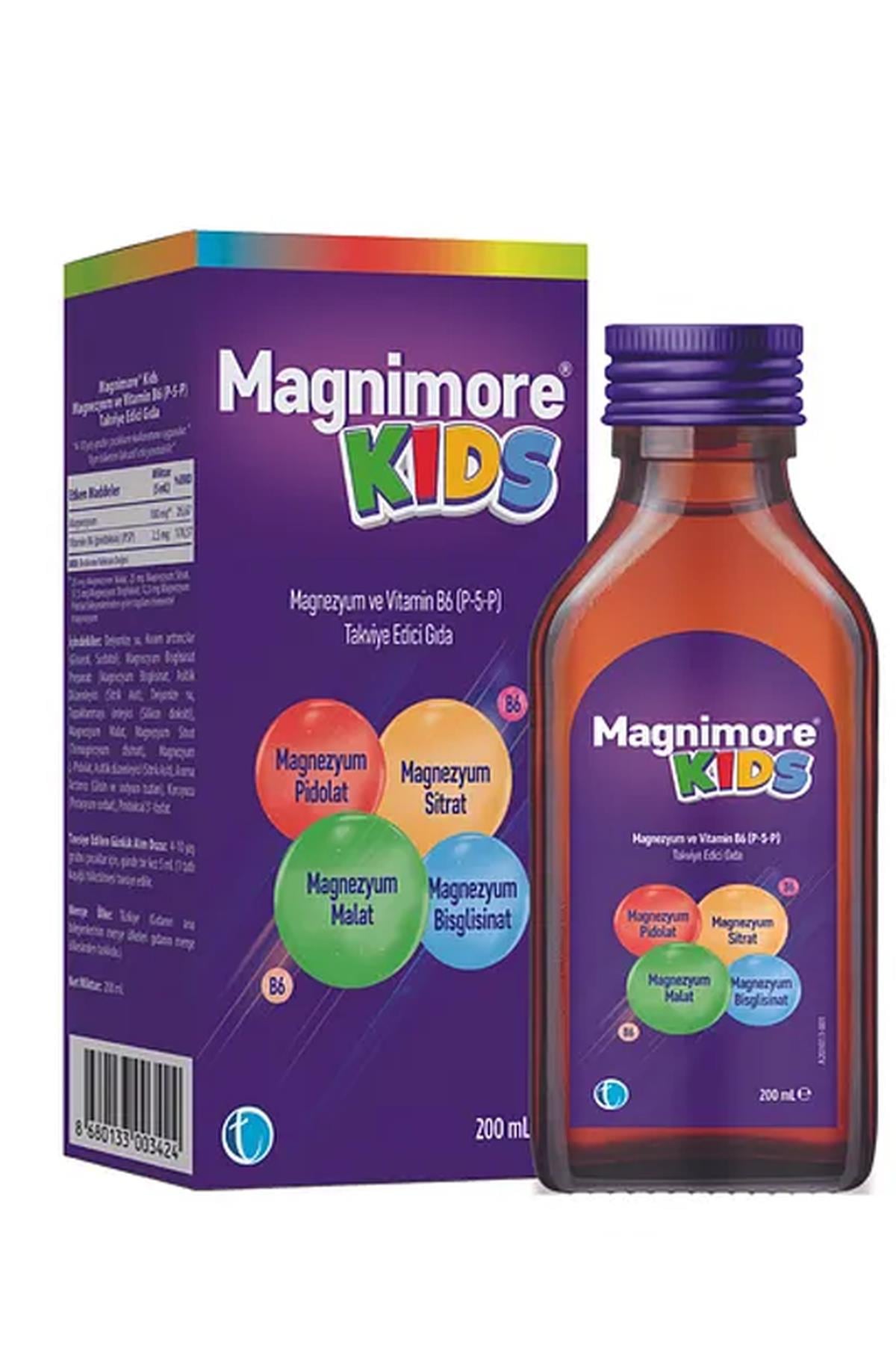 TAB İlaç Sanayi A.ŞMagnimore Kids Sıvı Takviye Edici Gıda 200 ml8680133003424