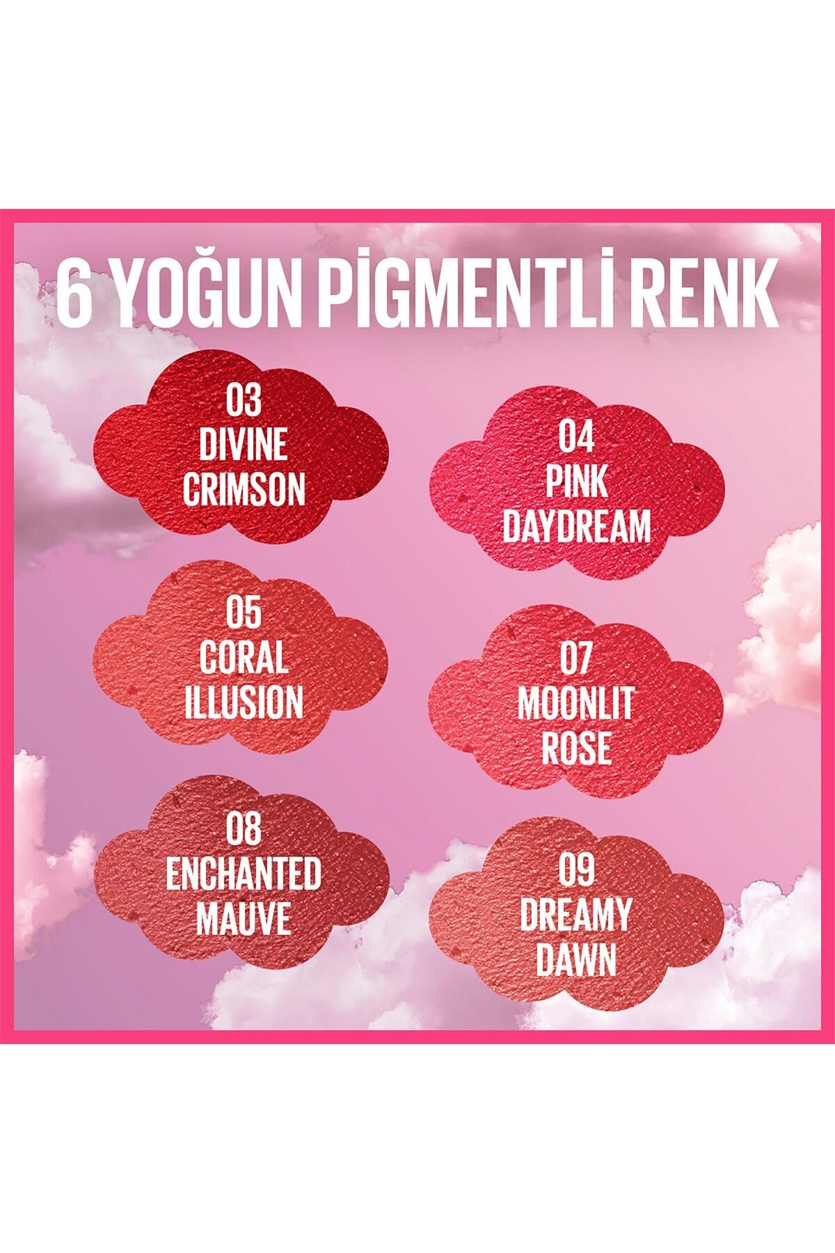 Maybelline New York Cloudtopia Köpük Dokulu Mat Allık 09 Dreamy Dawn