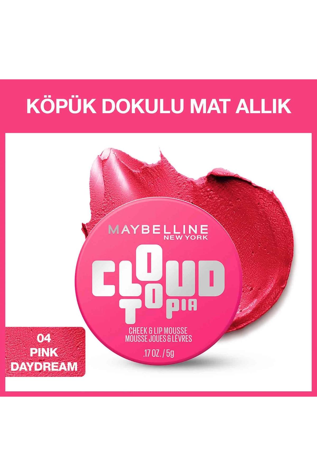 Maybelline New York Cloudtopia Köpük Dokulu Mat Allık 04 Pink Daydream