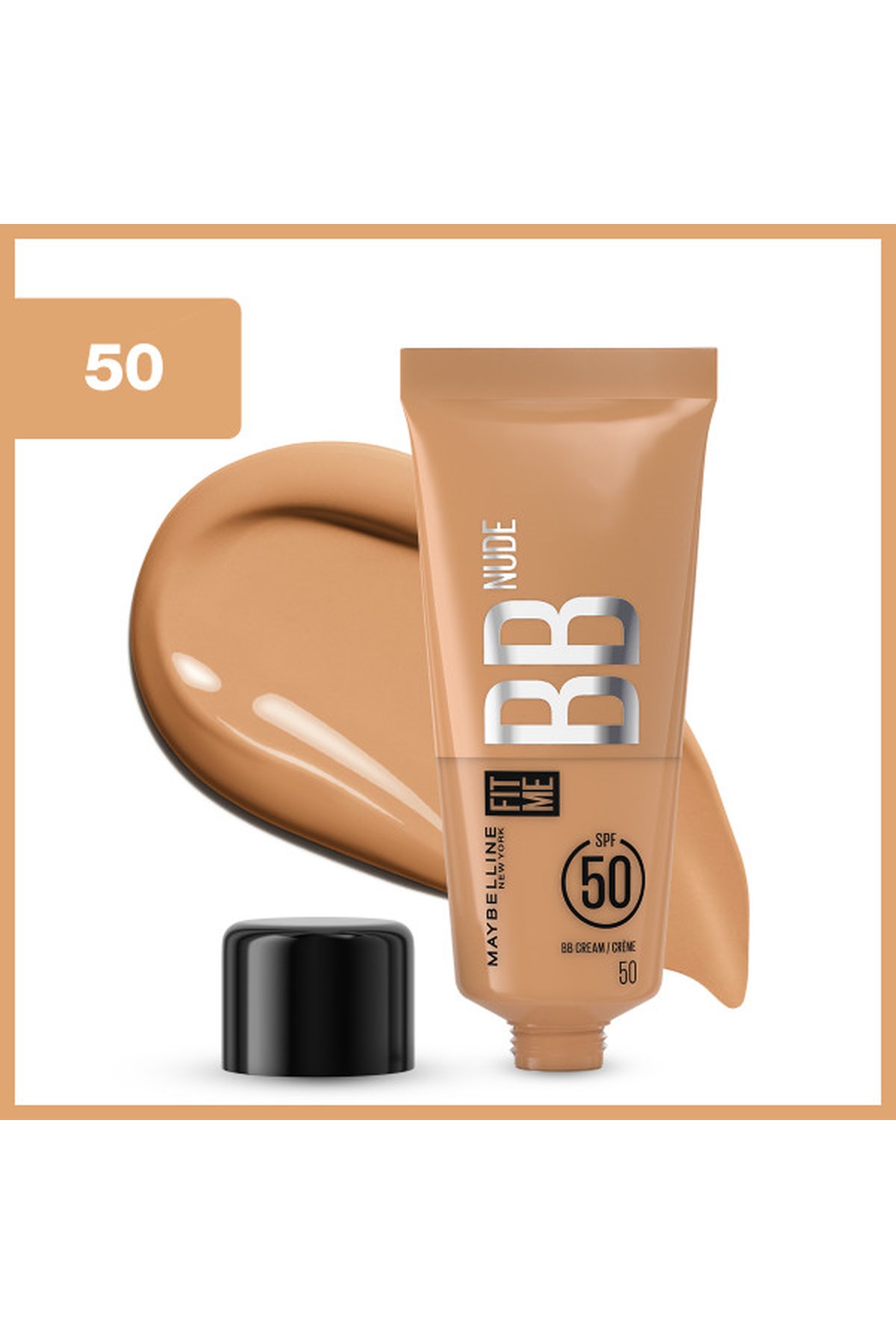 Maybelline New York Fit Me Nude Cilt Bakımı Etkili Nemlendirici SPF50 BB Krem 50