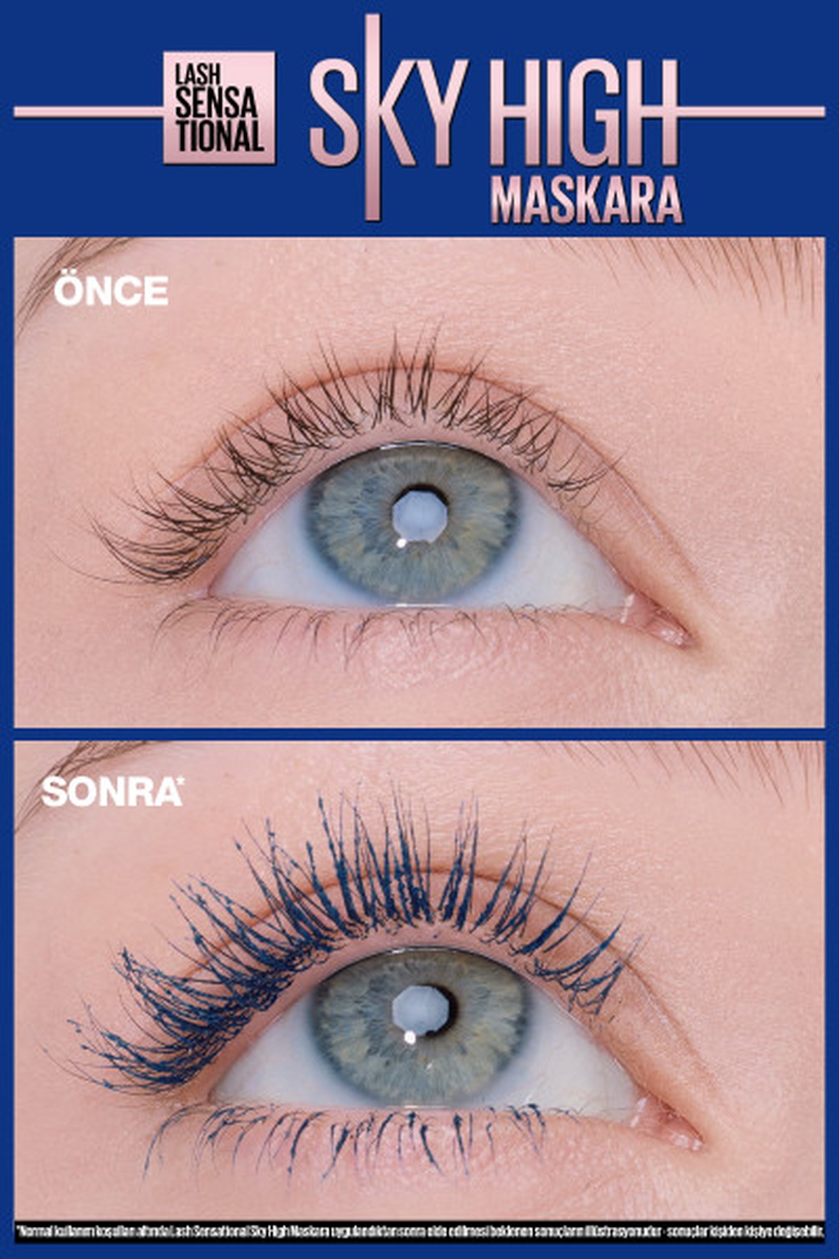 Maybelline New York Lash Sensational Sky High Maskara Navy Blue Mavi Maskara