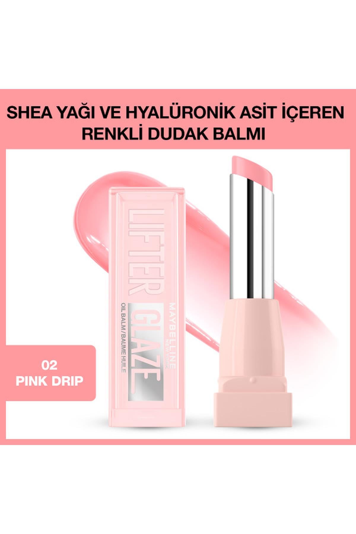 Maybelline New York Lifter Glaze Renkli Dudak Balmı - 02 Pink Drip