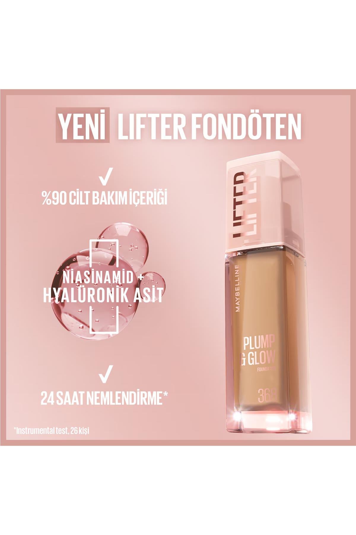 Maybelline New York Lifter Plump & Glow Aydınlatan Fondöten 110