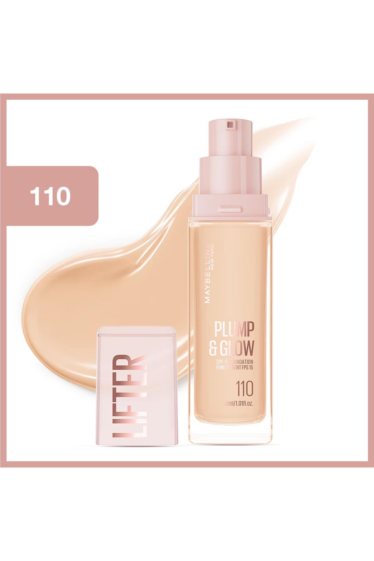 Maybelline New York Lifter Plump & Glow Aydınlatan Fondöten 110
