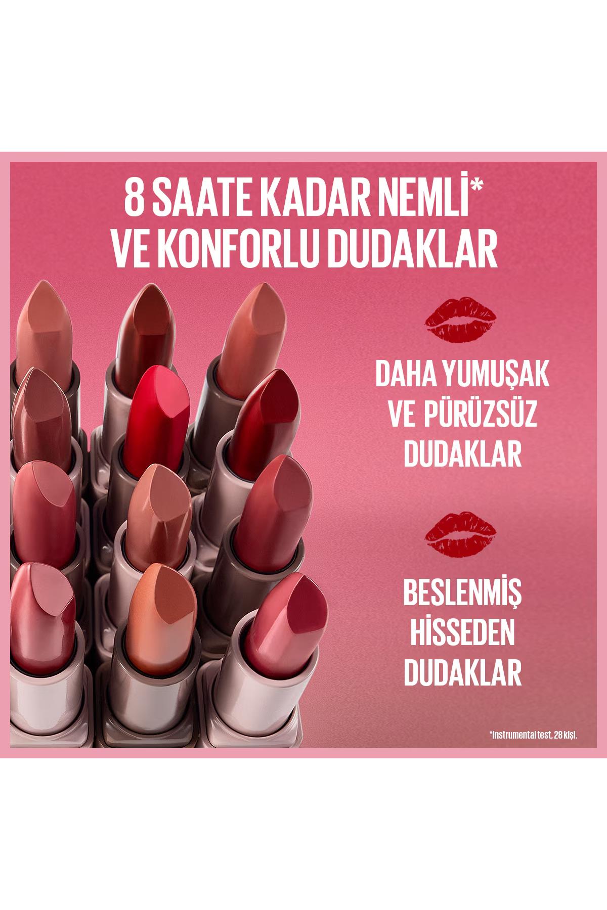Maybelline New York Serum Etkili Hyalüronik Asit ve Besleyici Yağ İçeren Ruj 002 Maybe Its