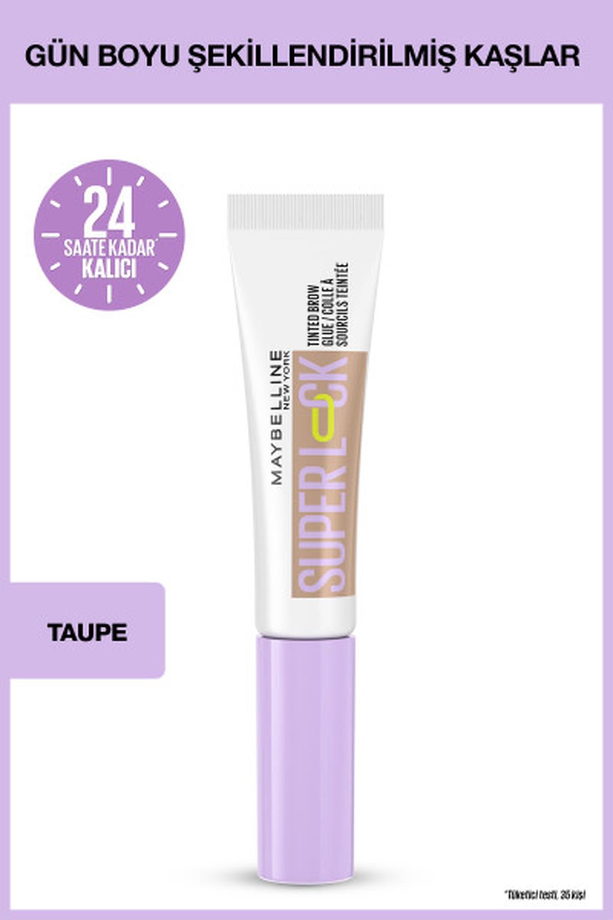 Maybelline New York Super Lock Brow Glue Kaş Sabitleyici Maskara - Taupe
