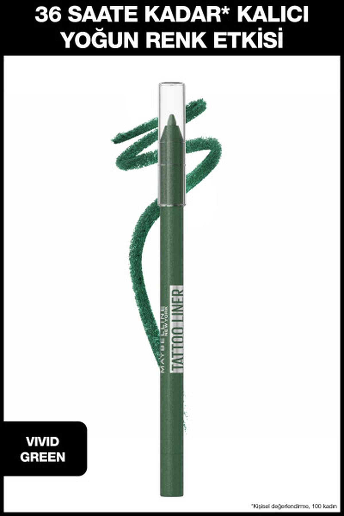 Maybelline New York Tattoo Liner Jel Göz Kalemi - Canlı Yeşil