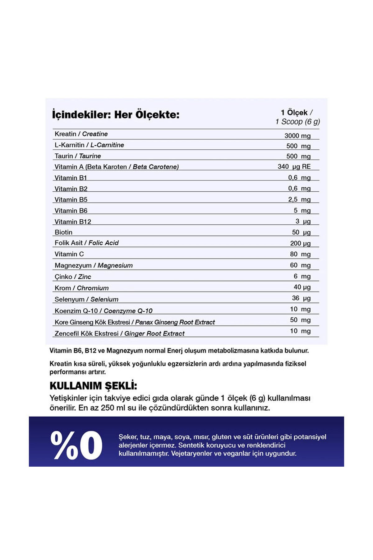 Nutraxin Multivitamin Mineral Powder 300 Gr