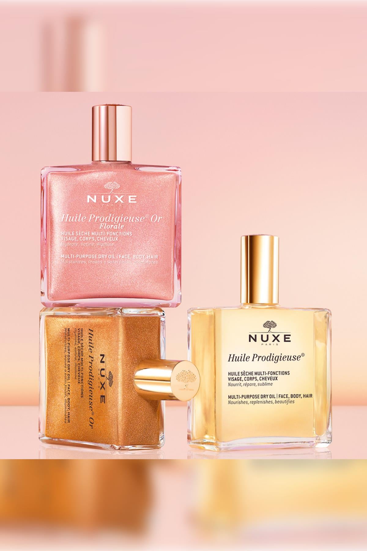 Nuxe Huile Prodigieuse OR Pembe Parıltılı Çok Amaçlı Kuru Yağ 50 ml