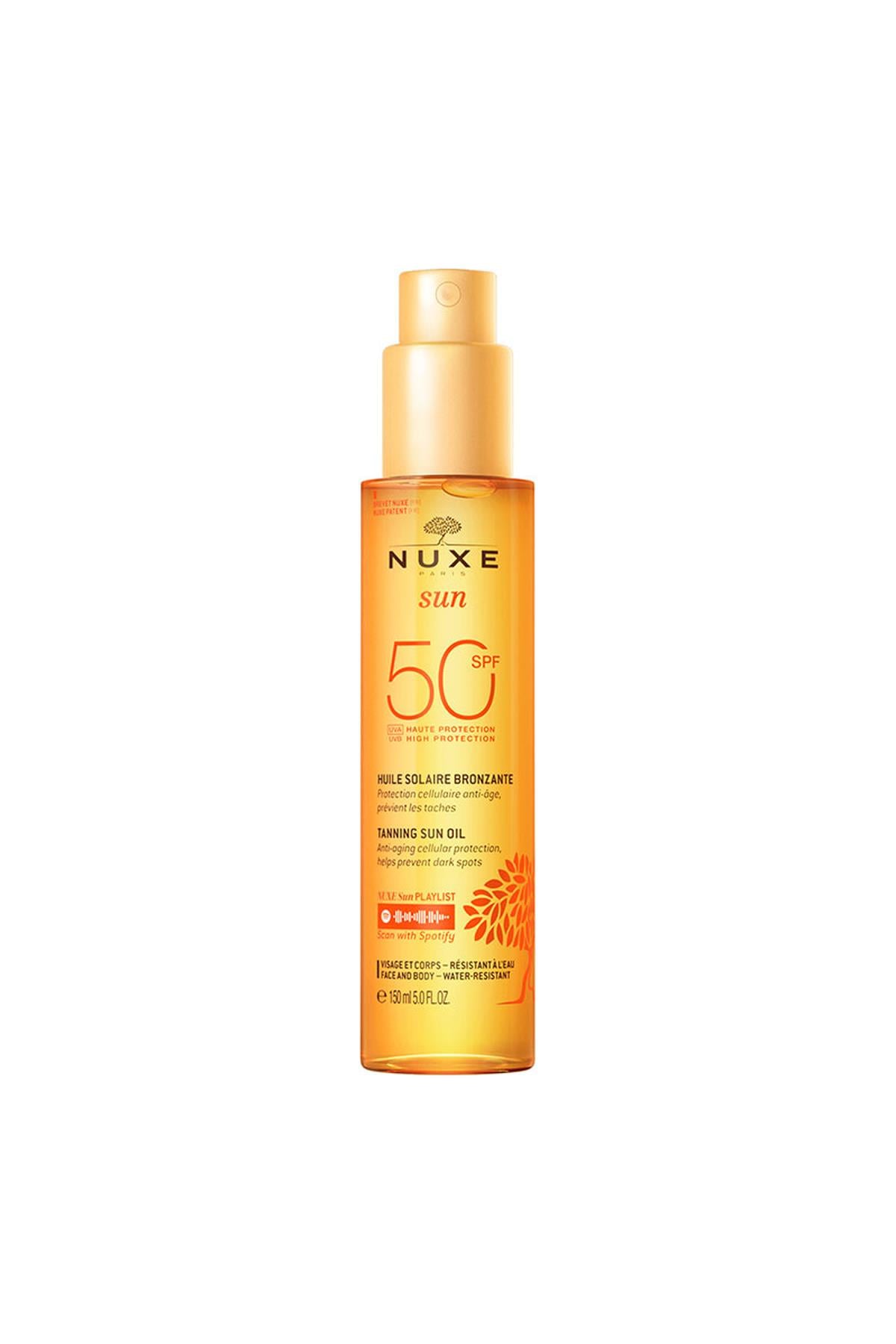 Nuxe Sun Huile Solaire Bronzlaştırıcı Yüz ve Vücut Yağı SPF50 150 ml