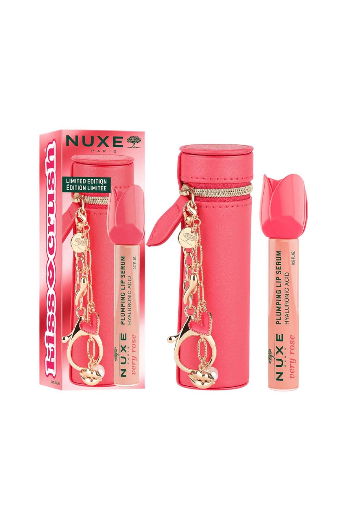 Nuxe Very Rose Dolgunlaştırıcı Dudak Serumu 8 ml - Çantalı