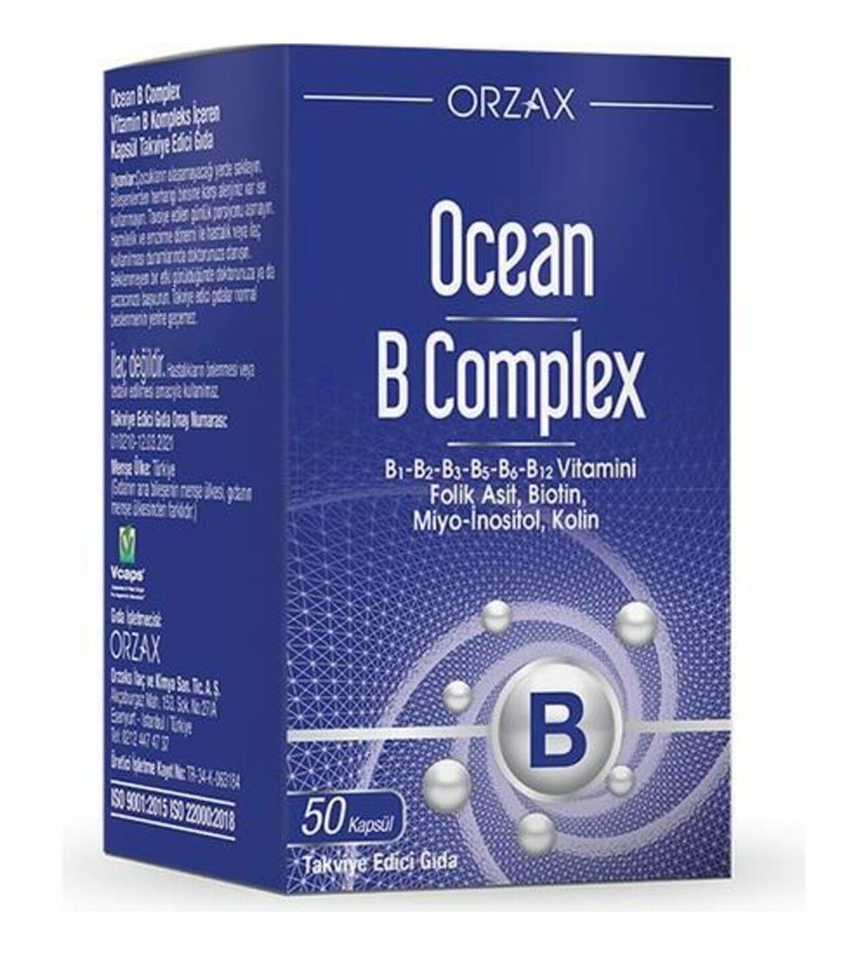 Ocean B Complex Takviye Edici Gıda 50 Kapsül