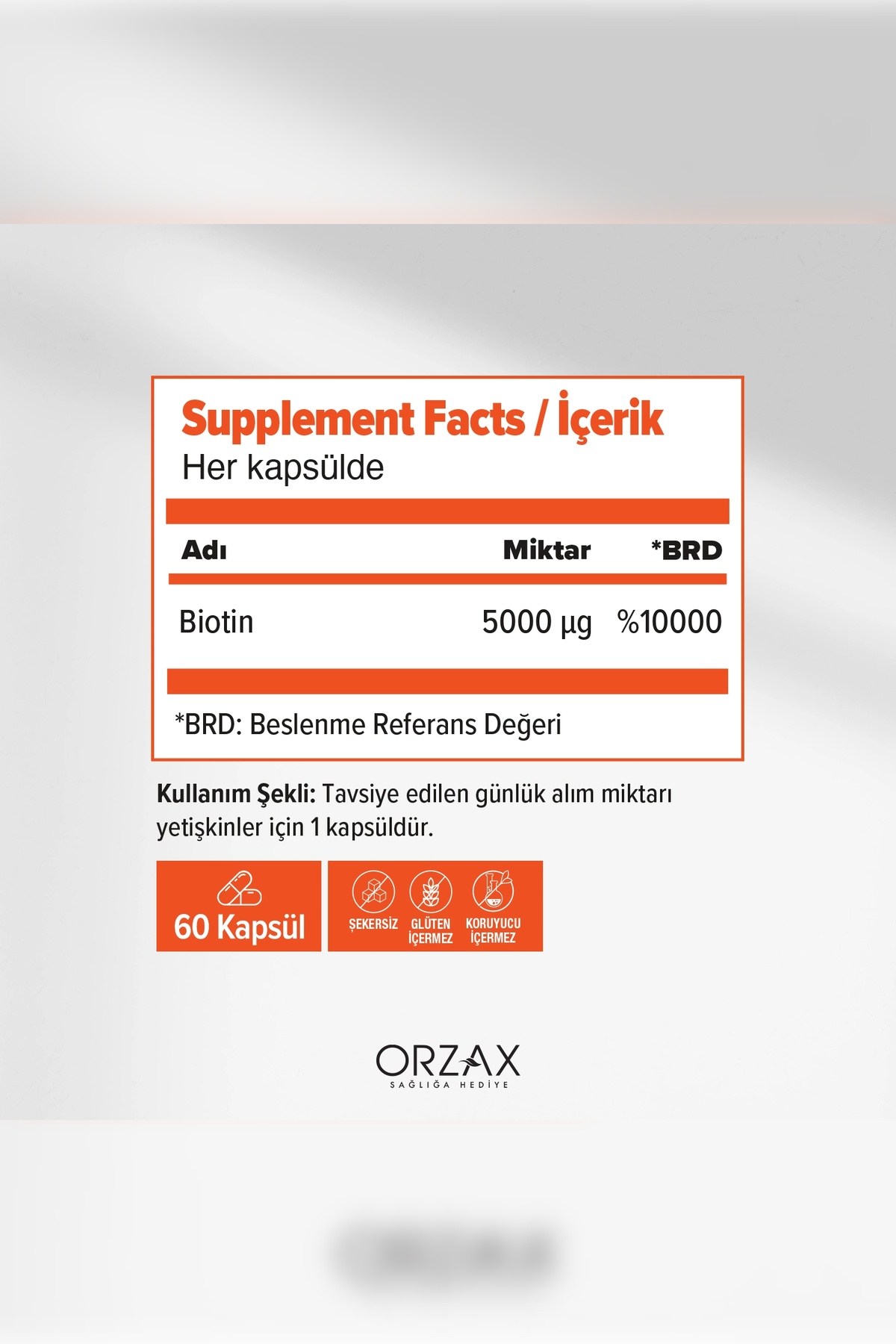 Ocean Biotin 5000 Mcg 60 Kapsül