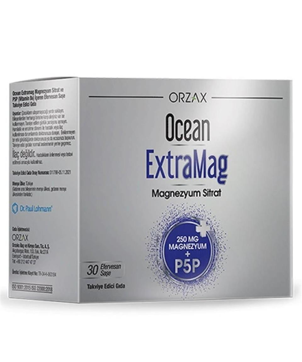Ocean Extramag Magnezyum Sitrat Efervesan 30 Saşe
