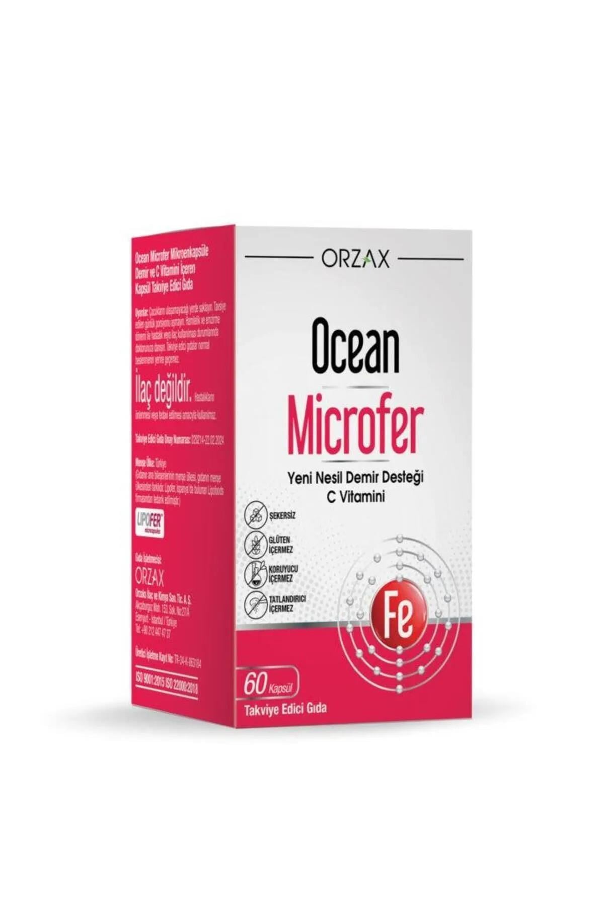 OCEANOcean Microfer Demir ve C Vitamini 60 Kapsül8697595873786