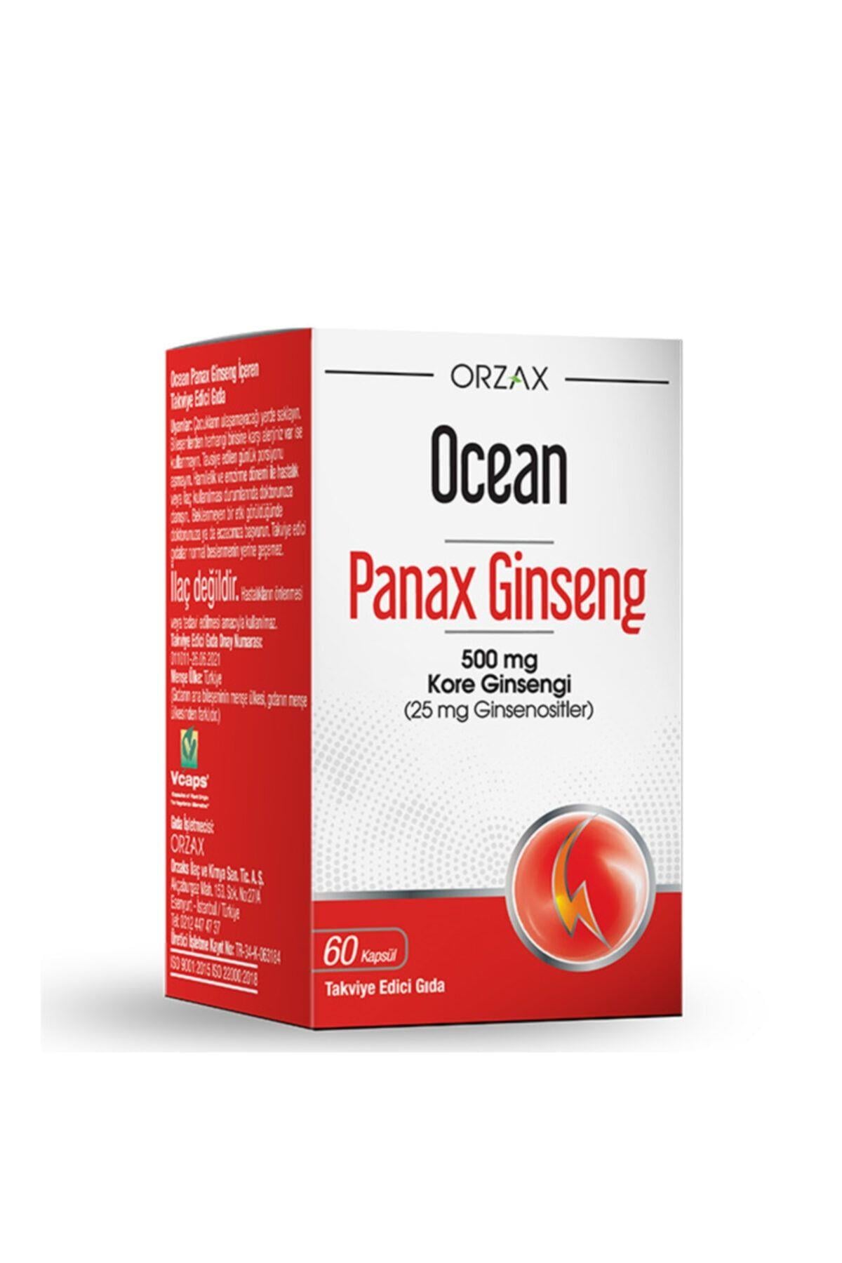 OCEANOcean Panax Ginseng 500 Mg 60 Kapsül8697595873021