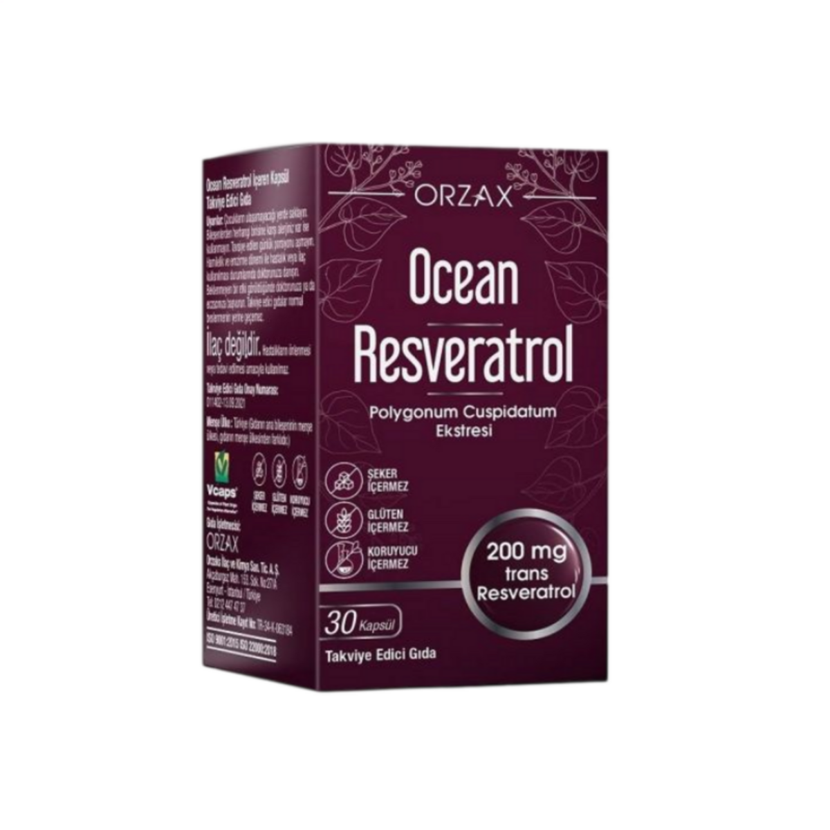 OCEANOcean Resveratrol 200 Mg 30 Cap8697595873144