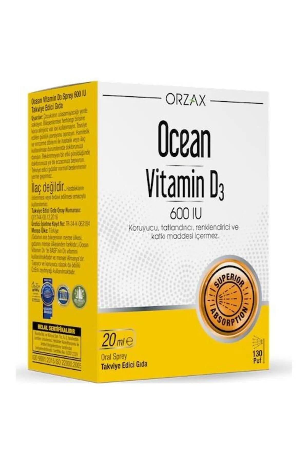 OCEANOcean Vitamin D3 600ıu 20ml Sprey8697595871492