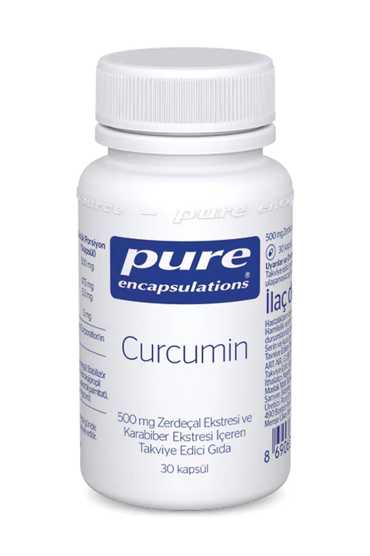 Pure EncapsulationsPure Encapsulations Curcumin 500 mg 30 Kapsül8690632993294