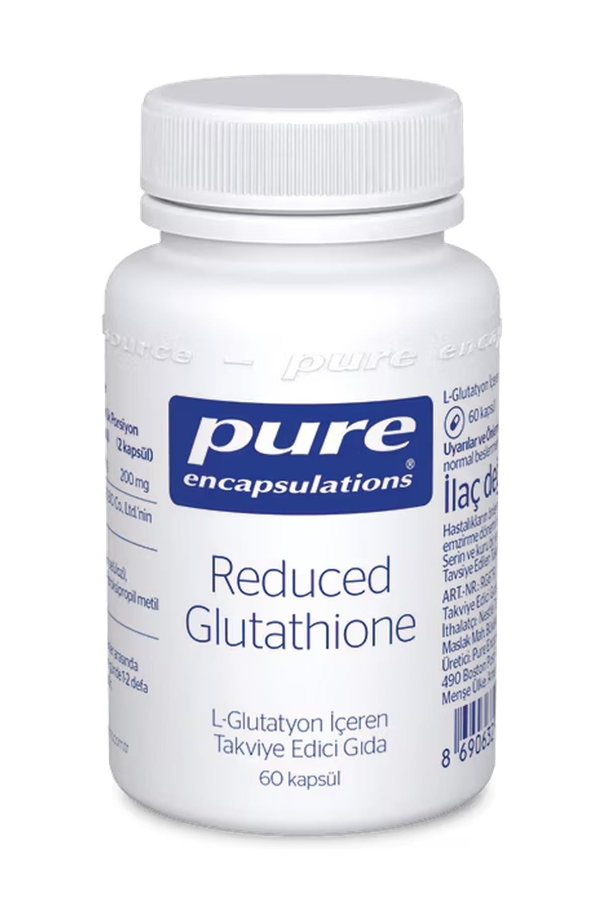 Pure Encapsulations Reduced Glutathione 100 mg 60 Kapsül