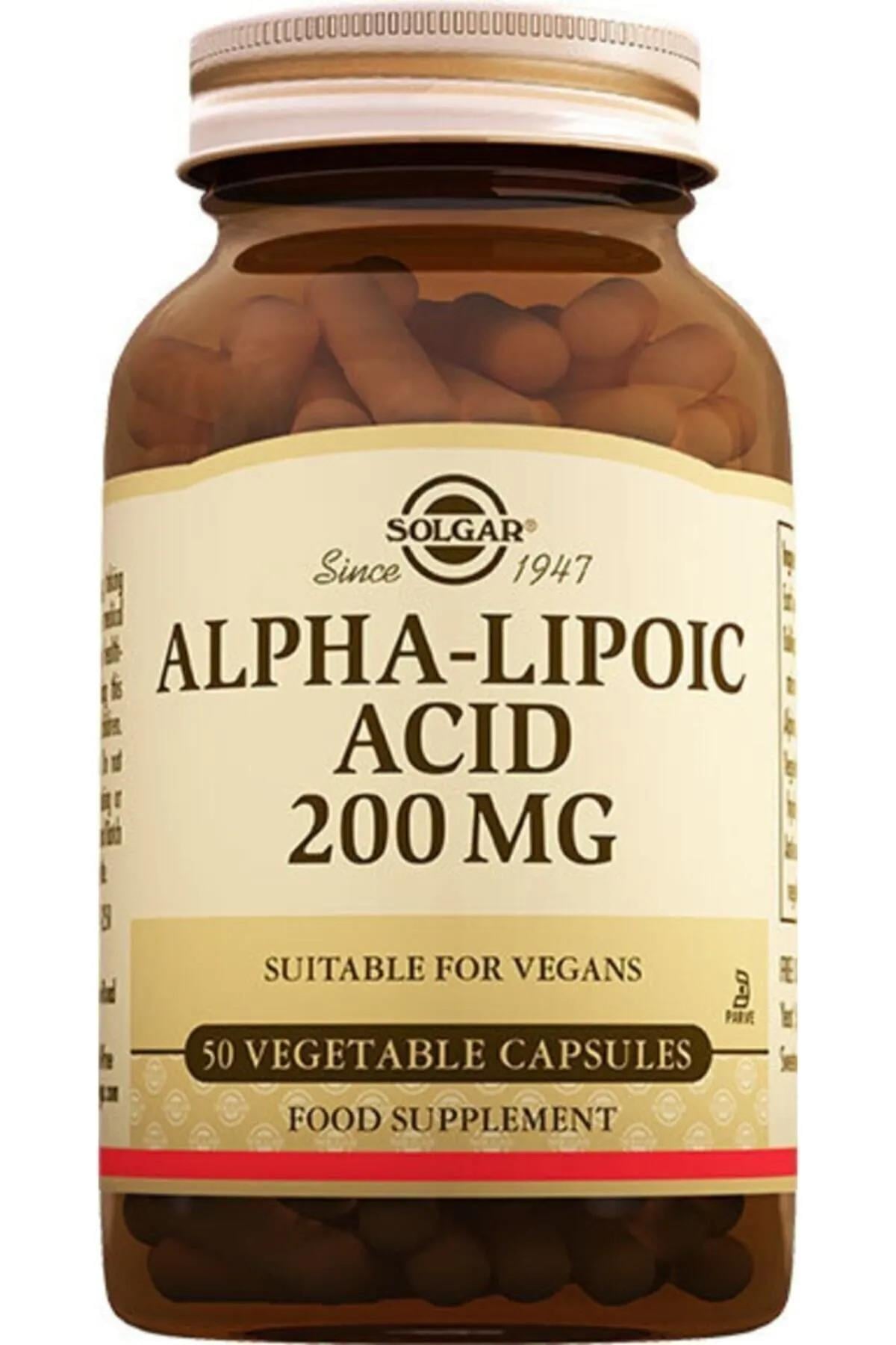 SOLGARSolgar Alpha Lipoic Acid 200 Mg 50 Kapsul033984000582