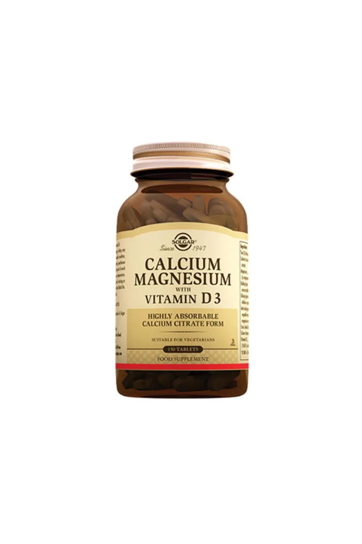 SOLGARSolgar Calcium Magnesium Vitamin D3 150 Tablet033984005181
